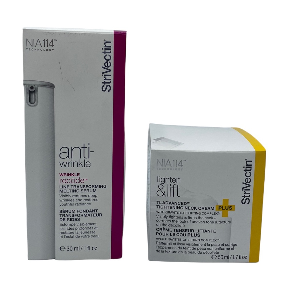 STRIVECTIN NIA114 TL Advanced Tightening Neck Cream, Anti-Wrinkle 1oz NEW Lot 2